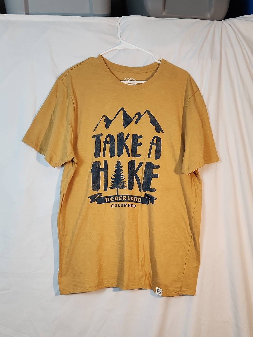 Legacy Take A Hike Graphic Tee - Mustard Yellow
